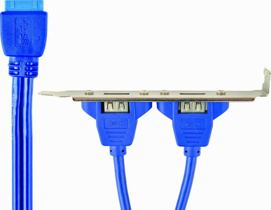 Cablexpert Port Bracket Dual USB 3.0 Receptacle CC-USB3-RECEPTACLE