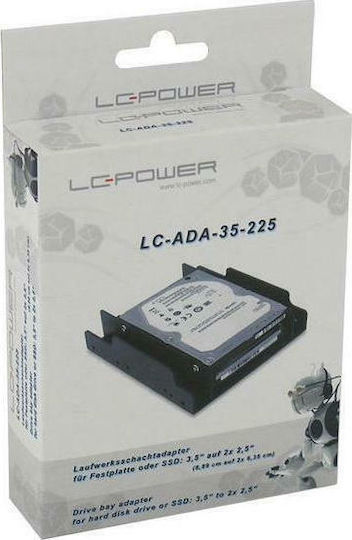 LC-Power HDD/SSD 2.5" to 3.5" Disk Support Bracket LC-ADA-35-225
