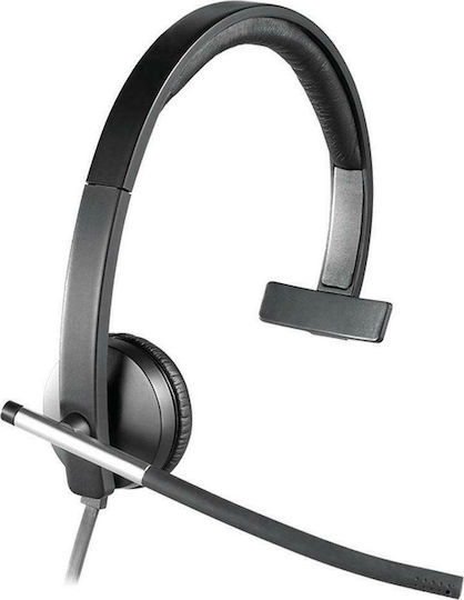 Logitech H650e Mono On Ear Multimedia Ακουστικά με μικρόφωνο και σύνδεση USB-A