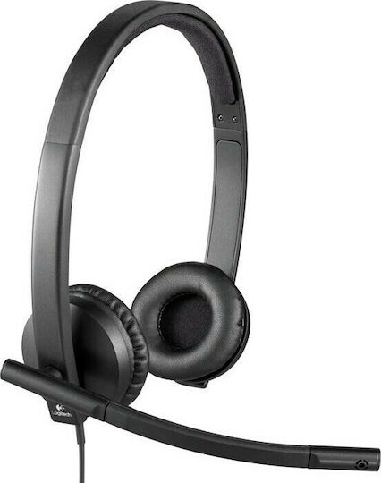 Logitech H570e Stereo On Ear Multimedia Ακουστικά με μικροφωνο και σύνδεση USB