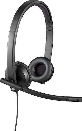 Logitech H570e Stereo On Ear Multimedia Ακουστικά με μικροφωνο και σύνδεση USB