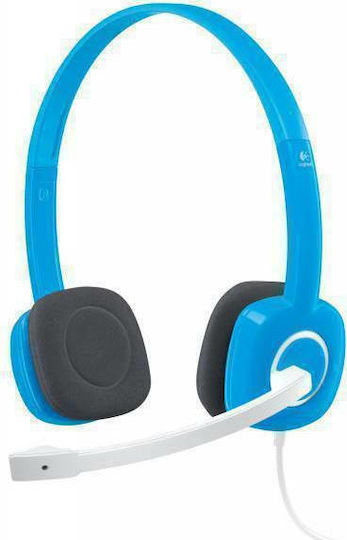 Logitech H150 On Ear Multimedia Headphone with Microphone 3.5mm Jack Blue