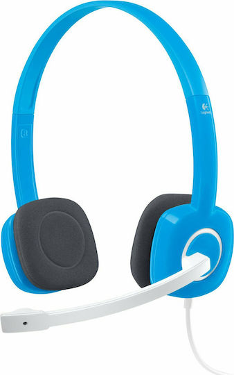 Logitech H150 On Ear Multimedia Headphone with Microphone 3.5mm Jack Blue