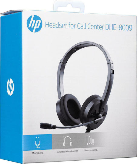 HP DHE-8009 Over Ear Multimedia Headphone with Microphone 3.5mm Jack