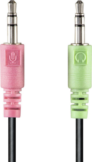 HAMA Essential HS 300 On Ear Multimedia Ακουστικά με μικροφωνο και σύνδεση 3.5mm Jack