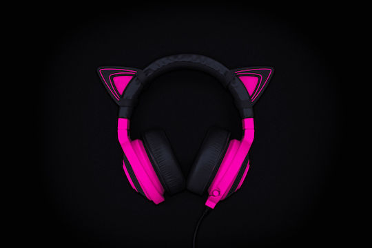 Razer Уши Kitty за Аксесоари за слушалки Razer Kraken Неоново Лилаво