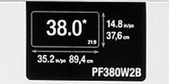 3M PF380W2B Screen Filter