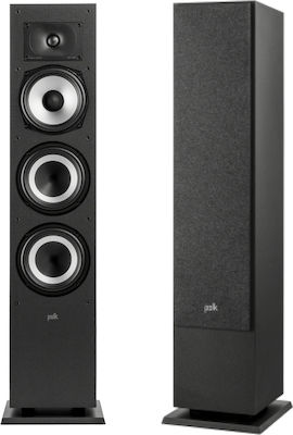 Polk Audio Monitor XT60 Paar Hi-Fi Lautsprecher Boden 200W 3 Anzahl von Fahrern B19.05xT23.08xH92.5cm. Schwarz