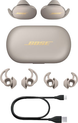 Bose QuietComfort In-ear Bluetooth Handsfree Earphones with Sweat Resistance and Charging Case Sandstone
