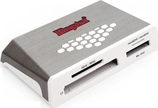Kingston Cititor de carduri USB 3.0 pentru /S/D/ /m/i/c/r/o/S/D/ / /C/o/m/p/a/c/t/F/l/a/s/h/ / / Gri