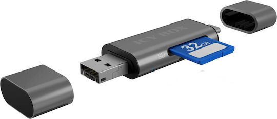 Icy Box Card Reader USB 3.2 micro USB Type-C for /S/D/ /m/i/c/r/o/S/D/ / / / /