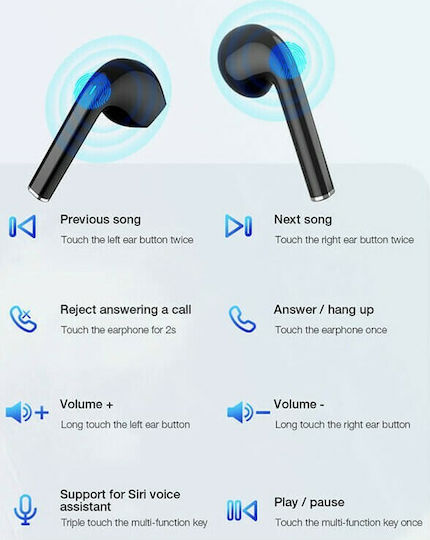Awei T28P In-Ear Bluetooth-Freisprecheinrichtung Kopfhörer mit Schweißresistenz und Ladeetui Schwarz