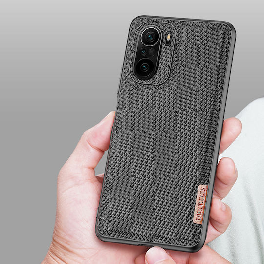 Dux Ducis Fino Back Cover Σιλικόνης / Υφασμάτινο Μαύρο (Poco F3 / Mi 11i)