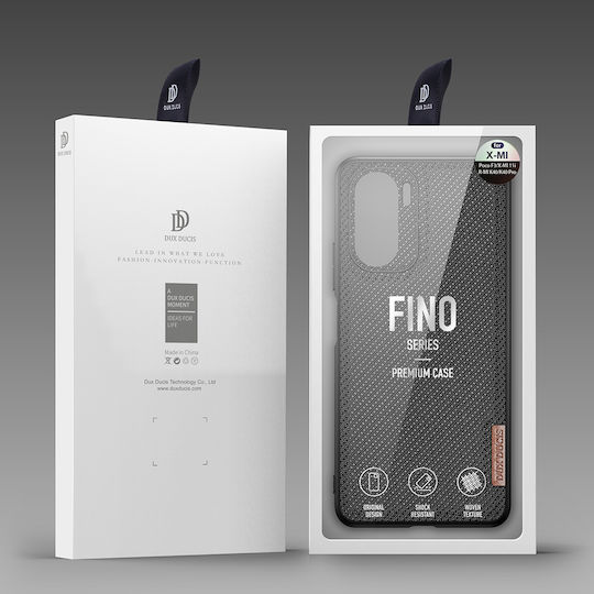 Dux Ducis Fino Back Cover Σιλικόνης / Υφασμάτινο Μαύρο (Poco F3 / Mi 11i)