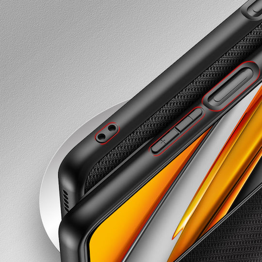 Dux Ducis Fino Back Cover Σιλικόνης / Υφασμάτινο Μαύρο (Poco F3 / Mi 11i)