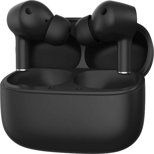 Savio ANC-102 In-ear Bluetooth Handsfree Earphones with Charging Case Black