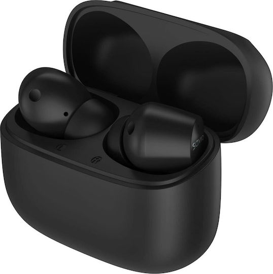Savio ANC-102 In-ear Bluetooth Handsfree Earphones with Charging Case Black