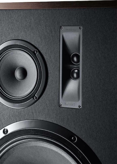 Magnat Transpuls 1500 1009450 Paar Hi-Fi Lautsprecher Boden 500W 3 Anzahl von Fahrern B51.4xT38.5xH100cm. Braun