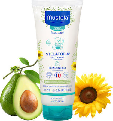 Mustela Stelatopia Cleansing Gel für empfindliche Haut 200ml