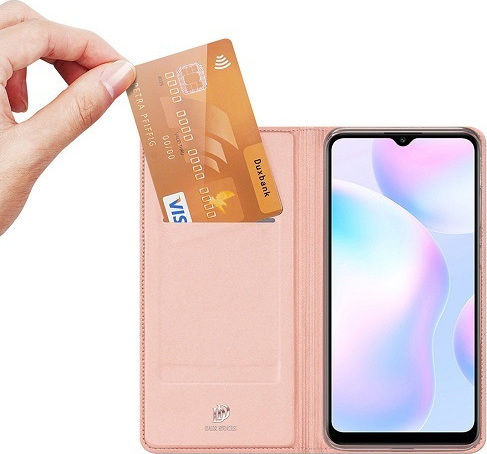Dux Ducis Skin Pro Book Δερματίνης Ροζ Χρυσό (Redmi 9A / 9AT)