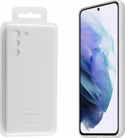 Samsung Silicone Cover Umschlag Rückseite Silikon Gray (Galaxy S21 5G)