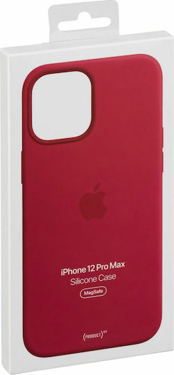 Apple Silicone Case with MagSafe Back Cover Σιλικόνης Κόκκινο (iPhone 12 Pro Max)