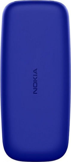 Nokia 105 (2019) Dual SIM Mobile with Buttons (English Menu) Blue