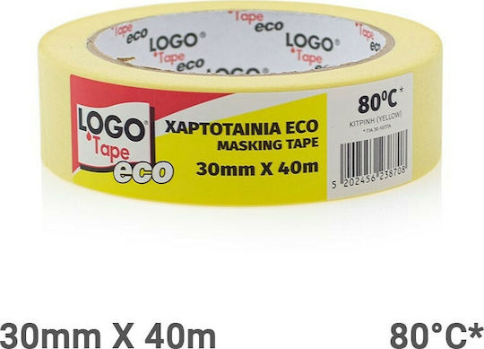 Logo Paper Tape 30mm x 40m Eco White 65ΔΖ874