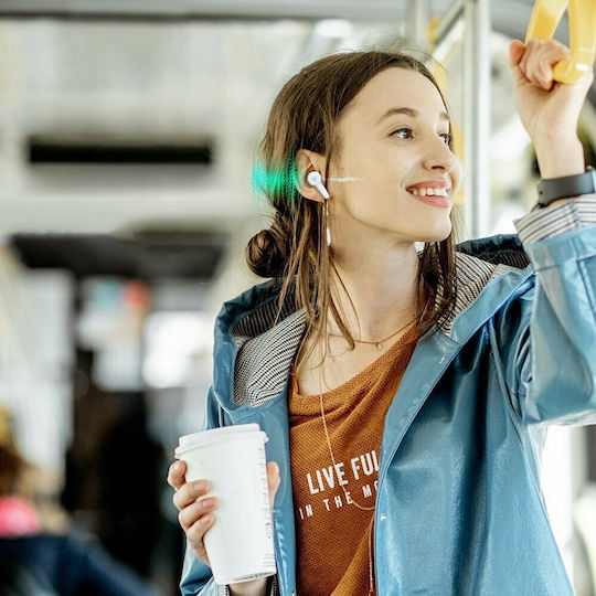 Tronsmart Apollo Air + In-Ear Bluetooth-Freisprecheinrichtung Kopfhörer mit Schweißresistenz und Ladeetui Weiß
