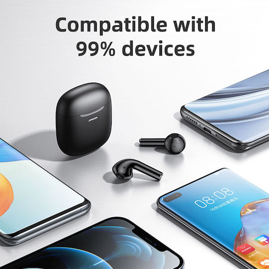 Joyroom JR-T13 Earbud Bluetooth Handsfree Earphones with Sweat Resistance and Charging Case Black