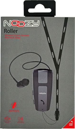 Noozy Roller BH68 In-ear Bluetooth Handsfree Ακουστικό Πέτου Μαύρο