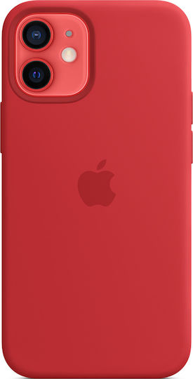 Apple Silicone Case with MagSafe Back Cover Silicon Roșu (iPhone 12 mini)