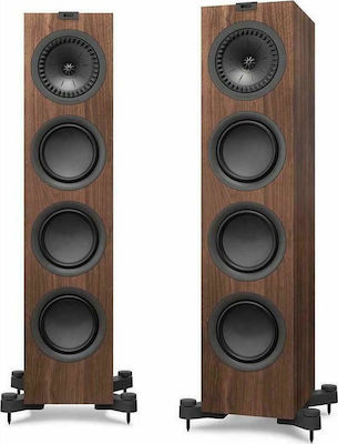 Kef Q750 Ζεύγος Ηχείων Hi-Fi Δαπέδου 150W 2.5 Δρόμων Π21xΒ30.6xΥ92.3εκ. Καφέ