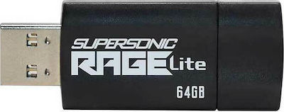 Patriot Rage Lite 64GB USB 3.2 Stick Schwarz