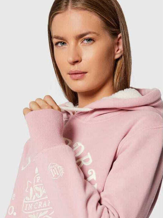 Pride In Craft Mini Athletic Dress Long Sleeve Hooded Pink