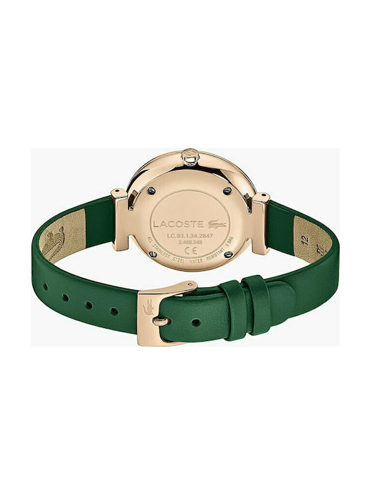 Lacoste Ceas cu Verde Curea de piele
