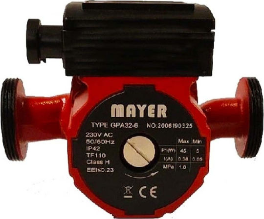 Mayer F 40/8 Κυκλοφορητής Θέρμανσης / Κλιματισμού / Ανακυκλοφορίας 180mm