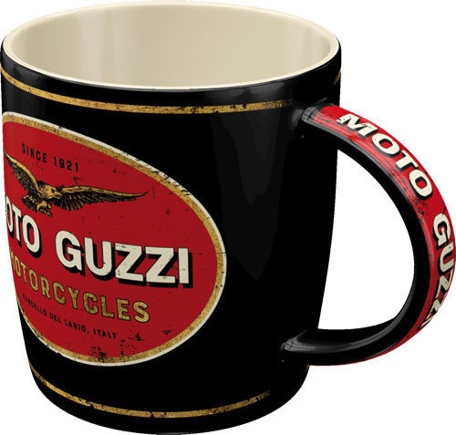 Nostalgic Art Moto Guzzi Ceramic Mug in Various Designs Black (Various Designs)