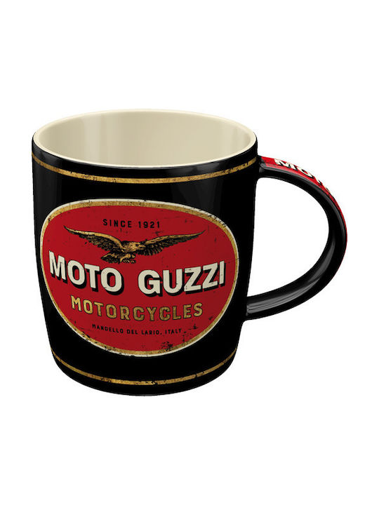Nostalgic Art Moto Guzzi Keramiktasse in Verschiedene Designs Schwarz (Verschiedene Designs)
