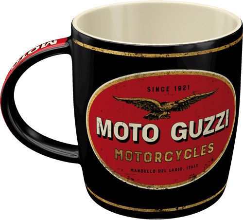Nostalgic Art Moto Guzzi Ceramic Mug in Various Designs Black (Various Designs)