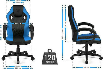 SENSE7 Prism Artificial Leather Gaming Chair Blue