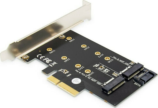 Digitus Κάρτα PCIe σε 2 θύρες M.2