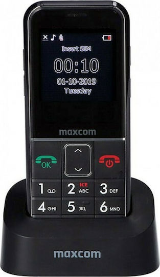 MaxCom MM735 Einzel-SIM Handy mit Großen Tasten Schwarz