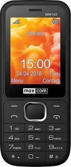 MaxCom MM142 Dual SIM Κινητό με Κουμπιά Μαύρο