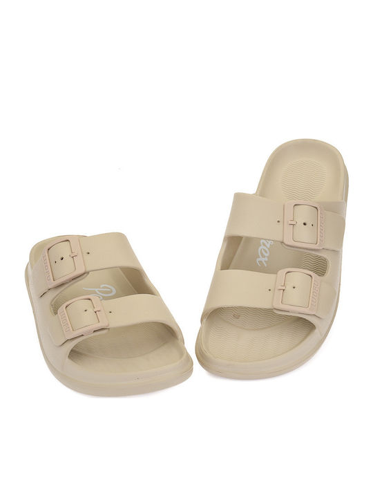 Flip Flops in Sandal Style in Beige Colour