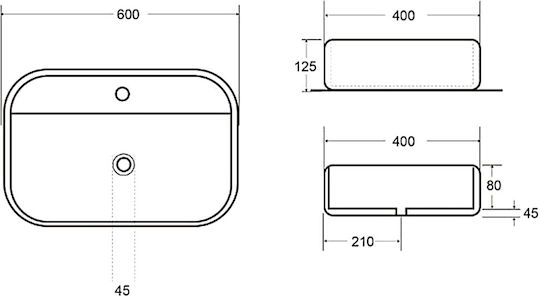 Swiss Aqua Technologies Infinitio Надеждна мивка Керамика 60x40x12.5см Black Matt Swiss Aqua Technologies Infinitio Надеждна мивка Керамика 60x40x12.5см Black Matt