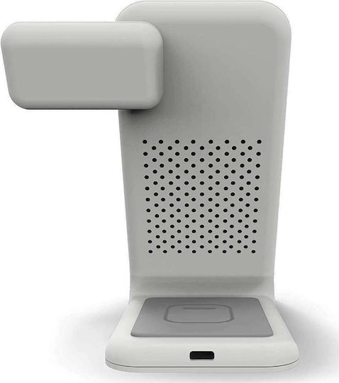 STM Ασύρματος Φορτιστής (Qi Pad) 15W Λευκός (ChargeTree Swing)