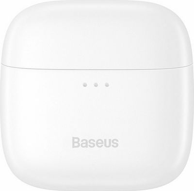 Baseus E8 Earbud Bluetooth Handsfree Ακουστικά με Θήκη Φόρτισης Λευκά