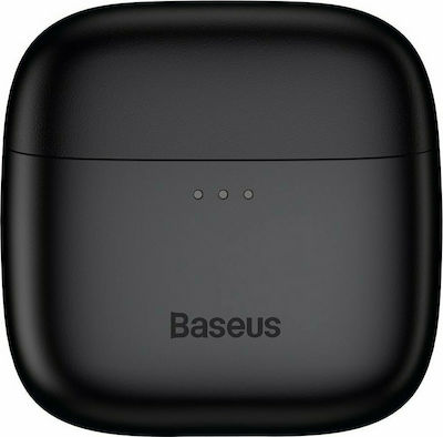 Baseus E8 Earbud Bluetooth Handsfree Ακουστικά με Θήκη Φόρτισης Μαύρα