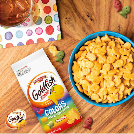 Pepperidge Farm Kekse Goldfish Colors mit mit 60% Kakao und Salz 187gr